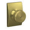 Schlage Lock Schlage F40 Series Privacy Knob Bowery Series with a Century Rosette 