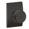 Schlage Lock Schlage F40 Series Privacy Knob Bowery Series with a Century Rosette 