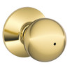 Schlage Lock Schlage F40 Series Privacy Knob Orbit Series with a Standard Rosette 