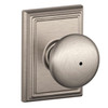 Schlage Lock Schlage F40 Series Privacy Knob Plymouth Series with a Addison Rosette 