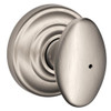 Schlage Lock Schlage F40 Series Privacy Knob Sienna Series with a Andover Rosette 