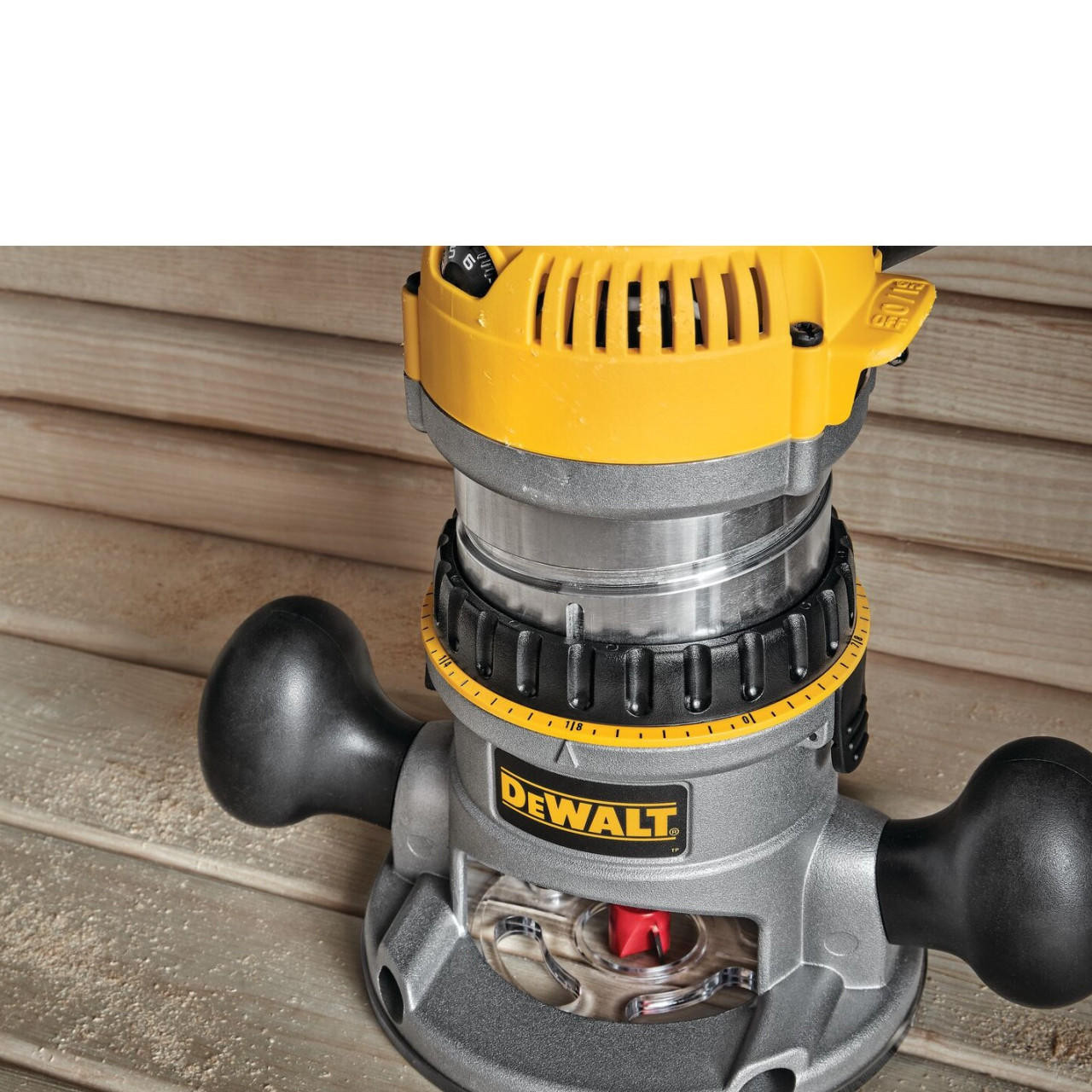 Dewalt DEWALT Router, Fixed/Plunge Base Kit, Variable Speed, Soft Start, 2-1/4-Hp DW618PKB 