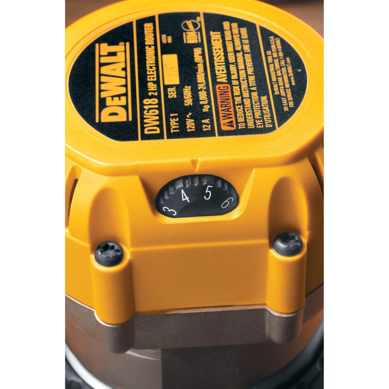 Dewalt DEWALT 2-1/4 HP EVS FIXED BASE ROUTER DW618 