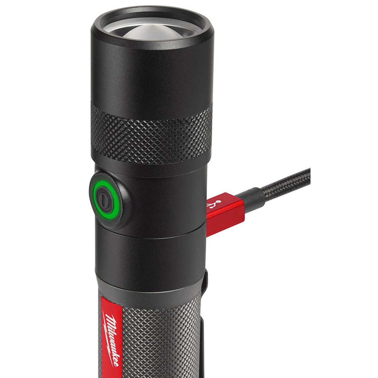  Milwaukee Redlithium USB 1100L Twist Focus Flashlight 2161-21 