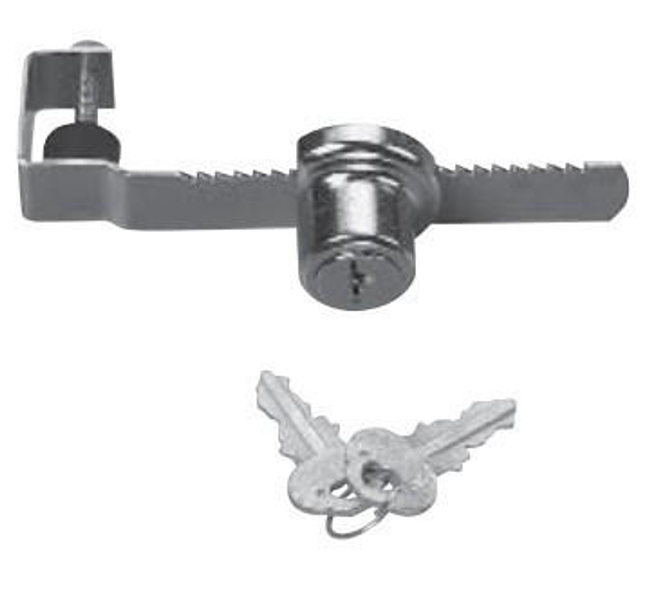  Knape & Vogt 963KA 440 CHR Adjustable Ratchet Lock for 1/4" Glass or Wood Doors 