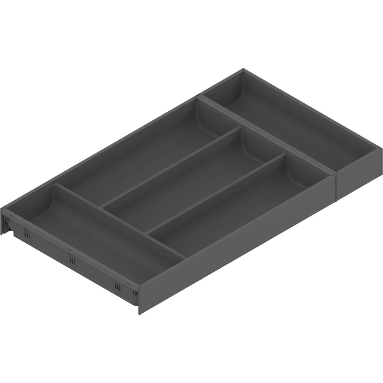  Blum ZC7S550BS3 AMBIA-LINE flatware insert, for LEGRABOX/MERIVOBOX drawer, nylon/steel, 5 cutlery compartments, NL=550 mm, width=300 mm 