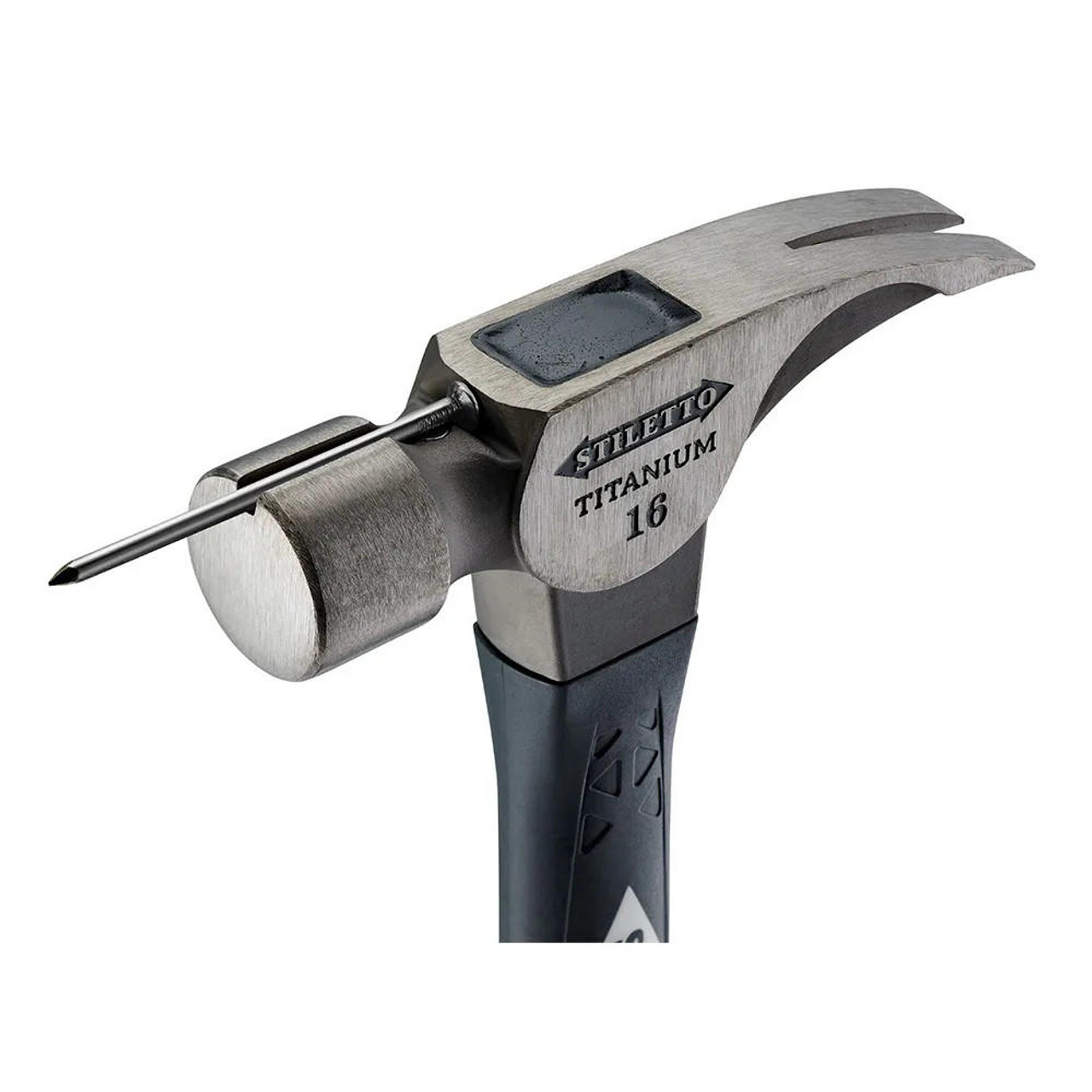 Stiletto TI16SC-F 16-oz Titanium Smooth Face Hammer w/ 18-in Fiberglass  Handle