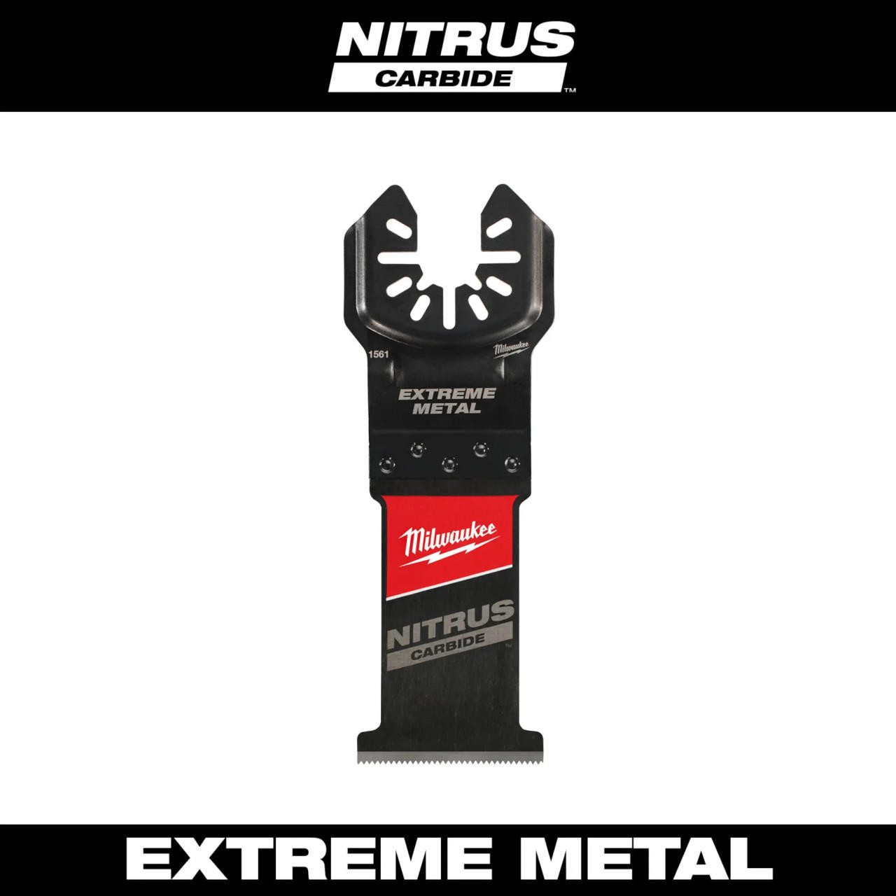 Milwaukee NITRUS CARBIDE Extreme Metal Universal Fit OPEN-LOK Multi-Tool Blade 1PK 49-25-1561 