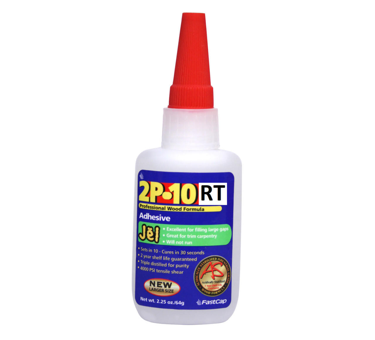  FastCap 2P-10 RT JEL 2.25 ADHESIVE Squeeze Bottle 