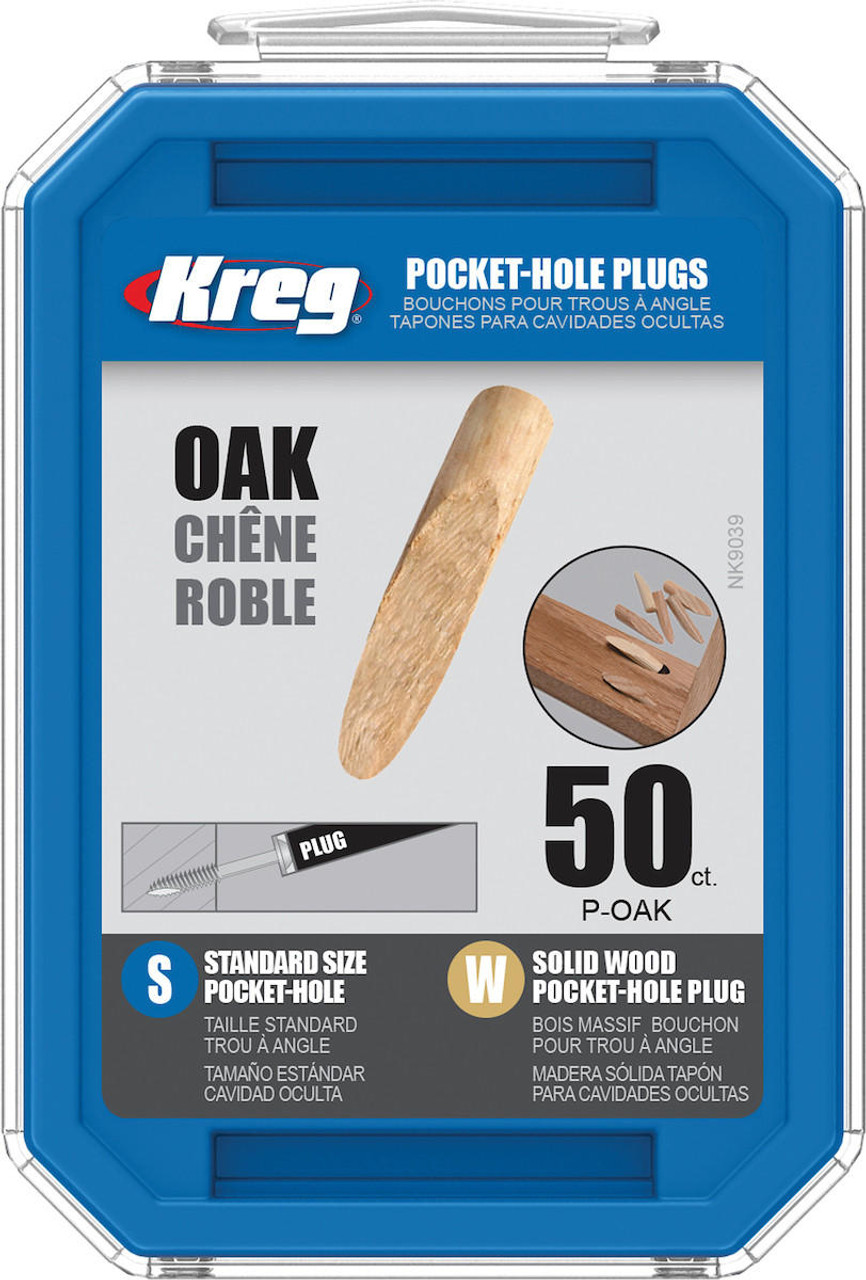  KREG Solid-Wood Pocket-Hole Plugs - 50 Count Several Species 