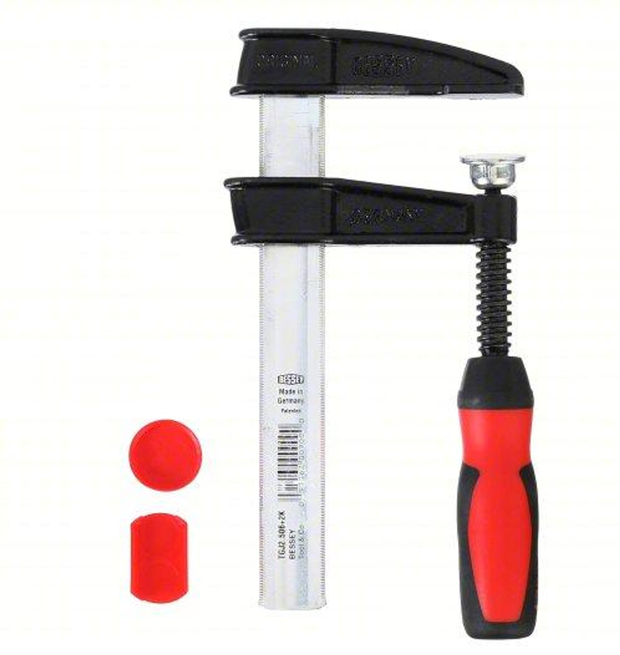 BESSEY Tools  Inc. BESSEY TGJ2.5+2K Light duty 2-1/2" Throat malleable cast bar with ergonomic composite handle TGJ2.5xx+2K 