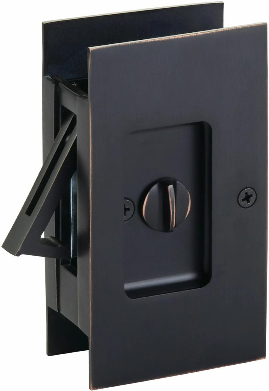 Emtek 2108 Modern Rectangular Privacy Pocket Door Locks