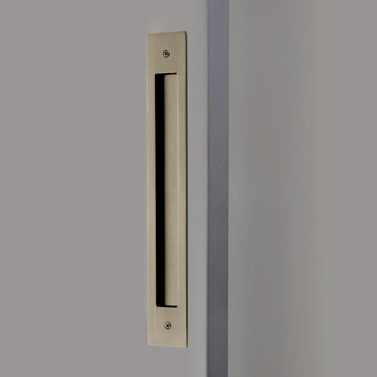  EMTEK 220314 2" X 14" Modern Rectangular Flush Pull with Surface 