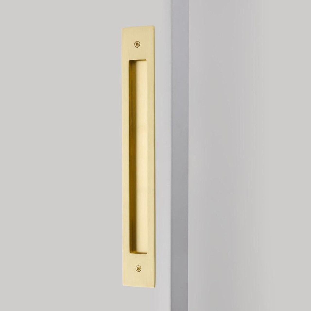  EMTEK 220314 2" X 14" Modern Rectangular Flush Pull with Surface 