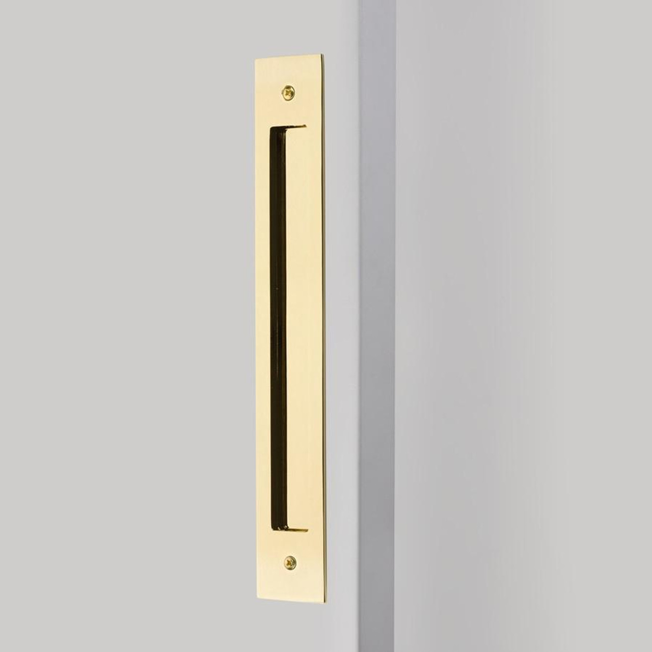  EMTEK 220314 2" X 14" Modern Rectangular Flush Pull with Surface 