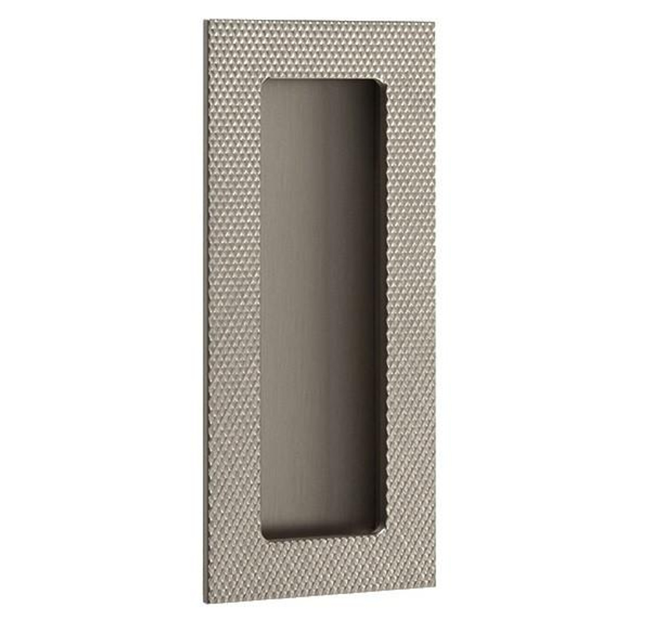 EMTEK 222304 1-3/4" X 4" Knurled Modern Rectangular Flush Pull 