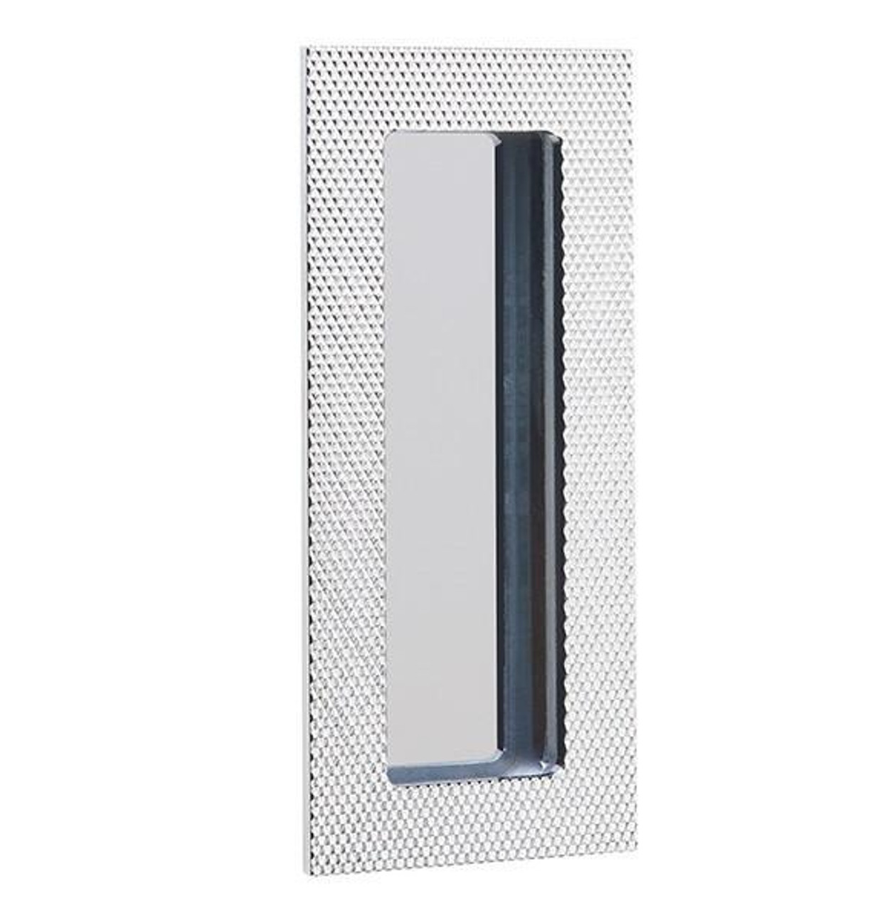  EMTEK 222304 1-3/4" X 4" Knurled Modern Rectangular Flush Pull 