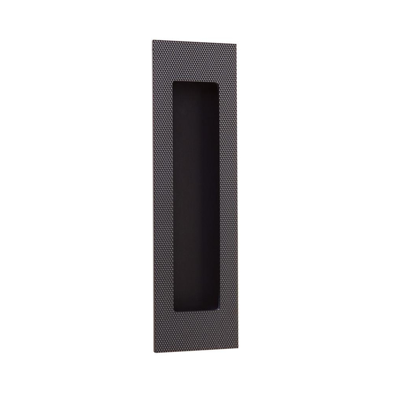  EMTEK 222307 2" X 7" Knurled Modern Rectangular Flush Pull 