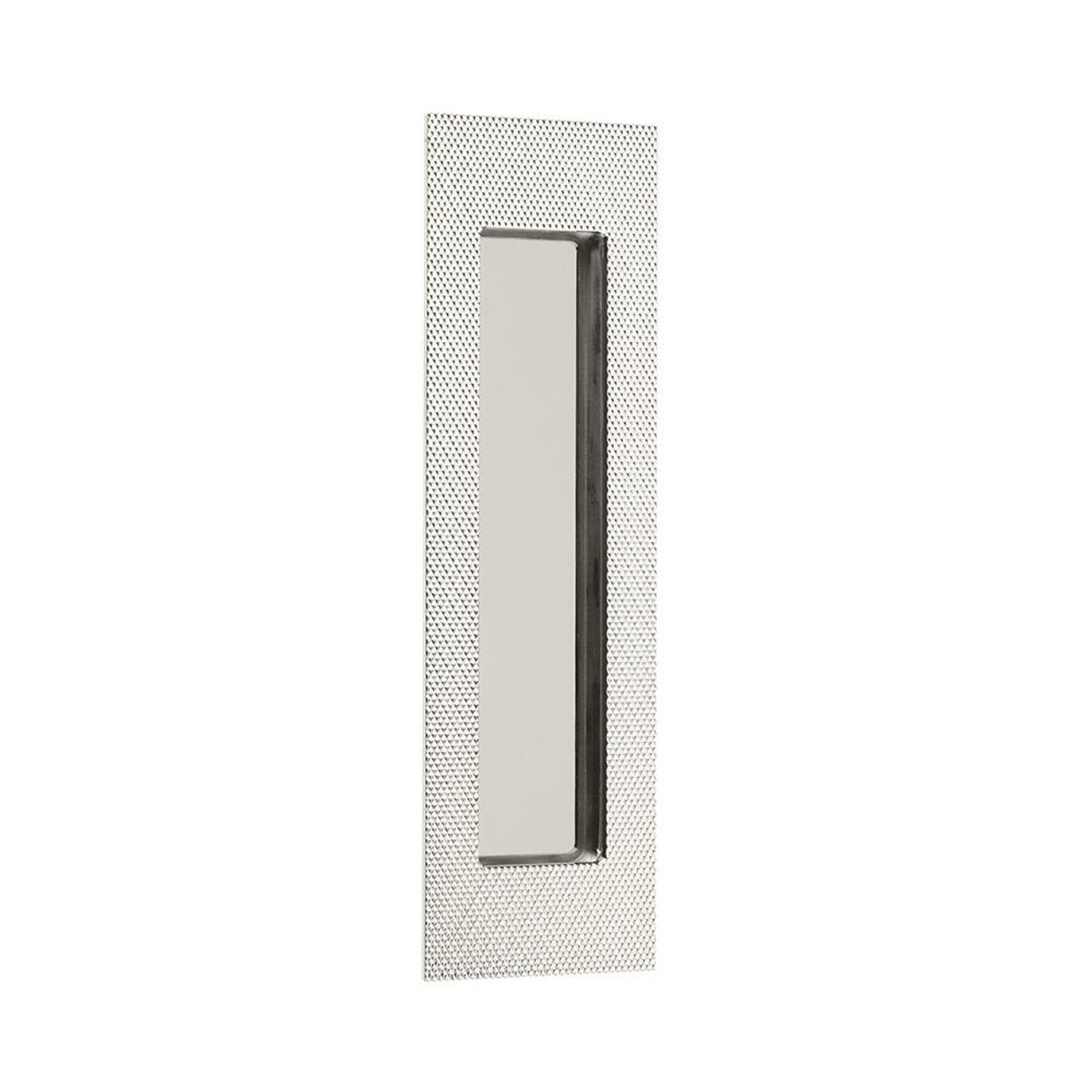  EMTEK 222307 2" X 7" Knurled Modern Rectangular Flush Pull 