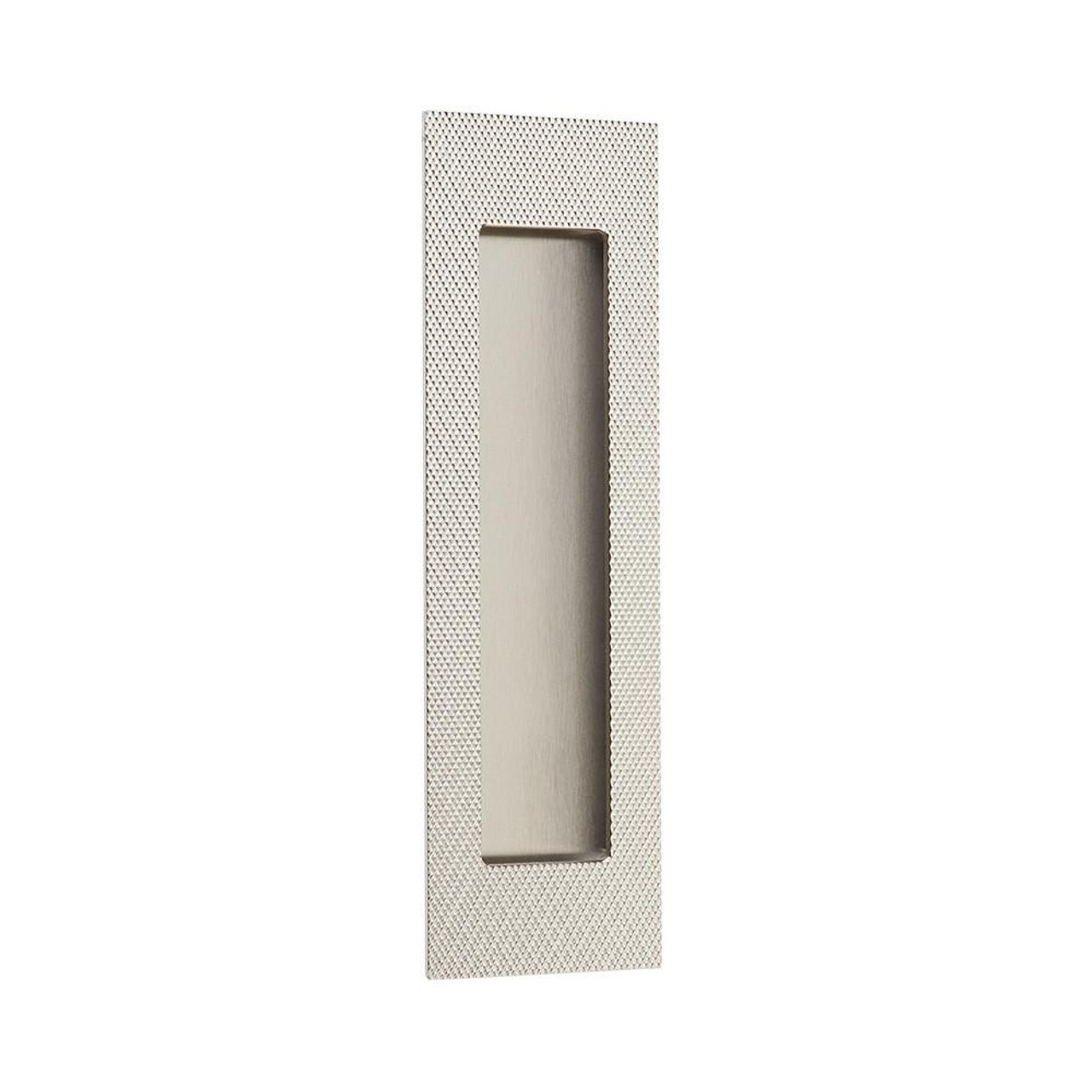  EMTEK 222307 2" X 7" Knurled Modern Rectangular Flush Pull 