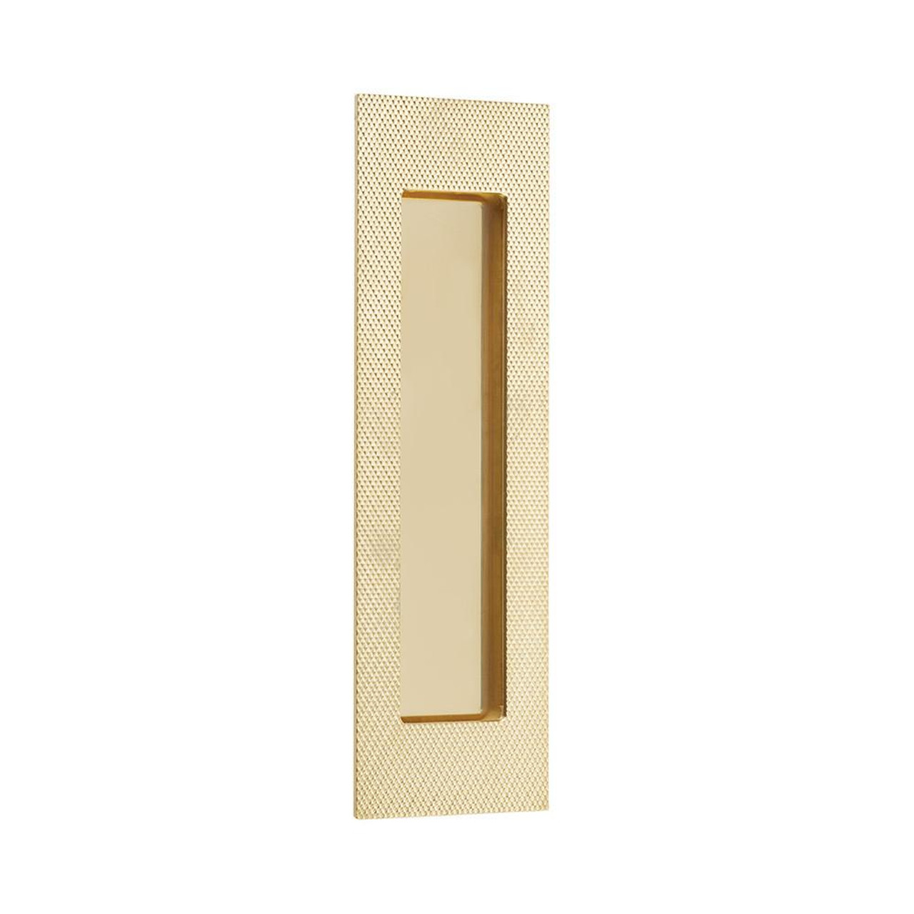  EMTEK 222307 2" X 7" Knurled Modern Rectangular Flush Pull 