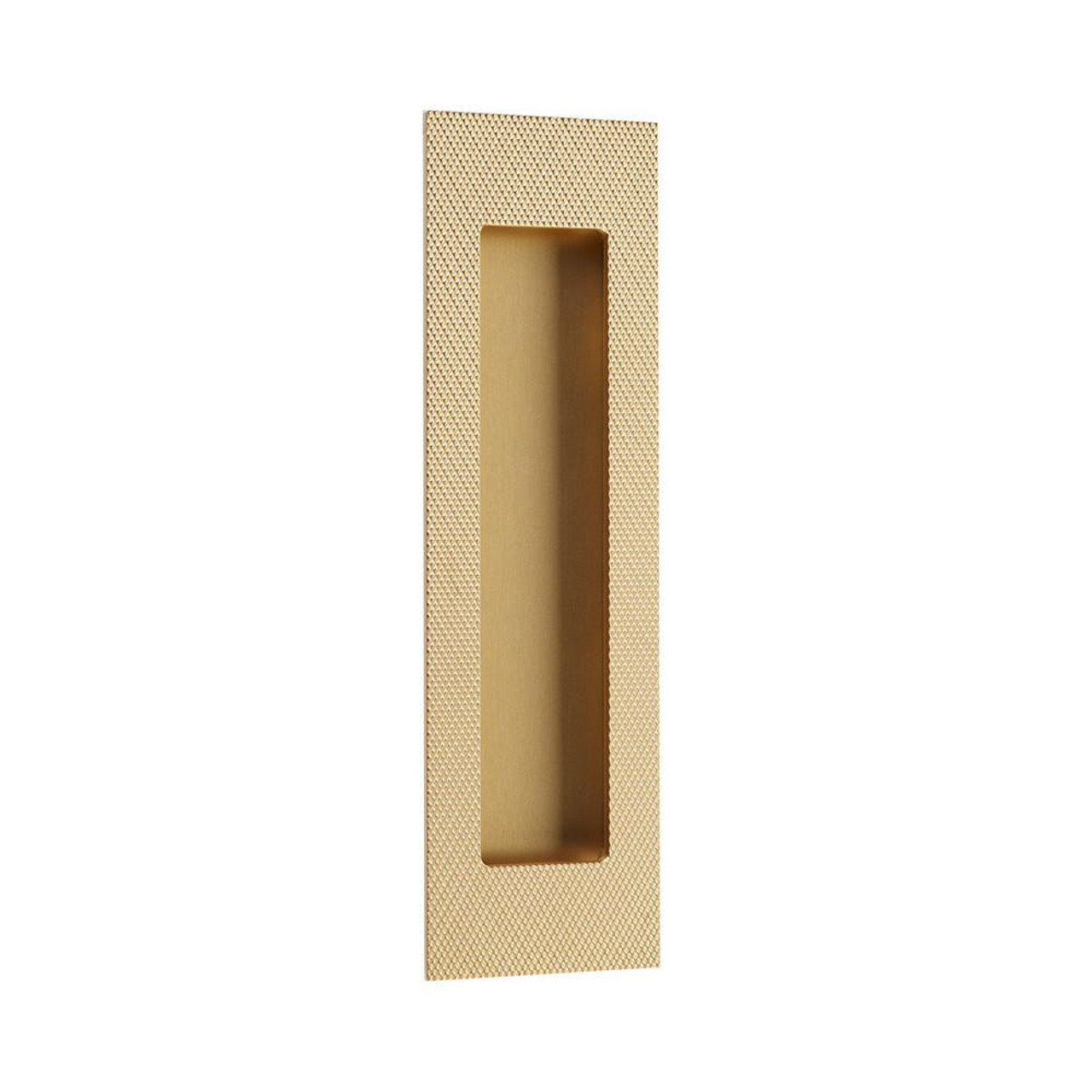  EMTEK 222307 2" X 7" Knurled Modern Rectangular Flush Pull 
