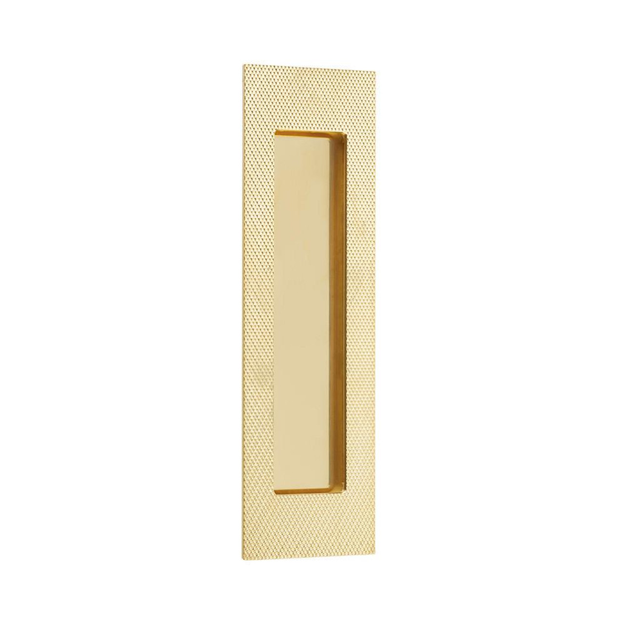  EMTEK 222307 2" X 7" Knurled Modern Rectangular Flush Pull 