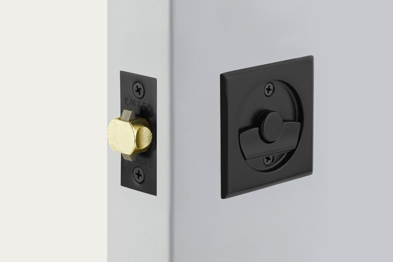  EMTEK 2136 Square Dummy POCKET DOOR TUBULAR LOCKS 