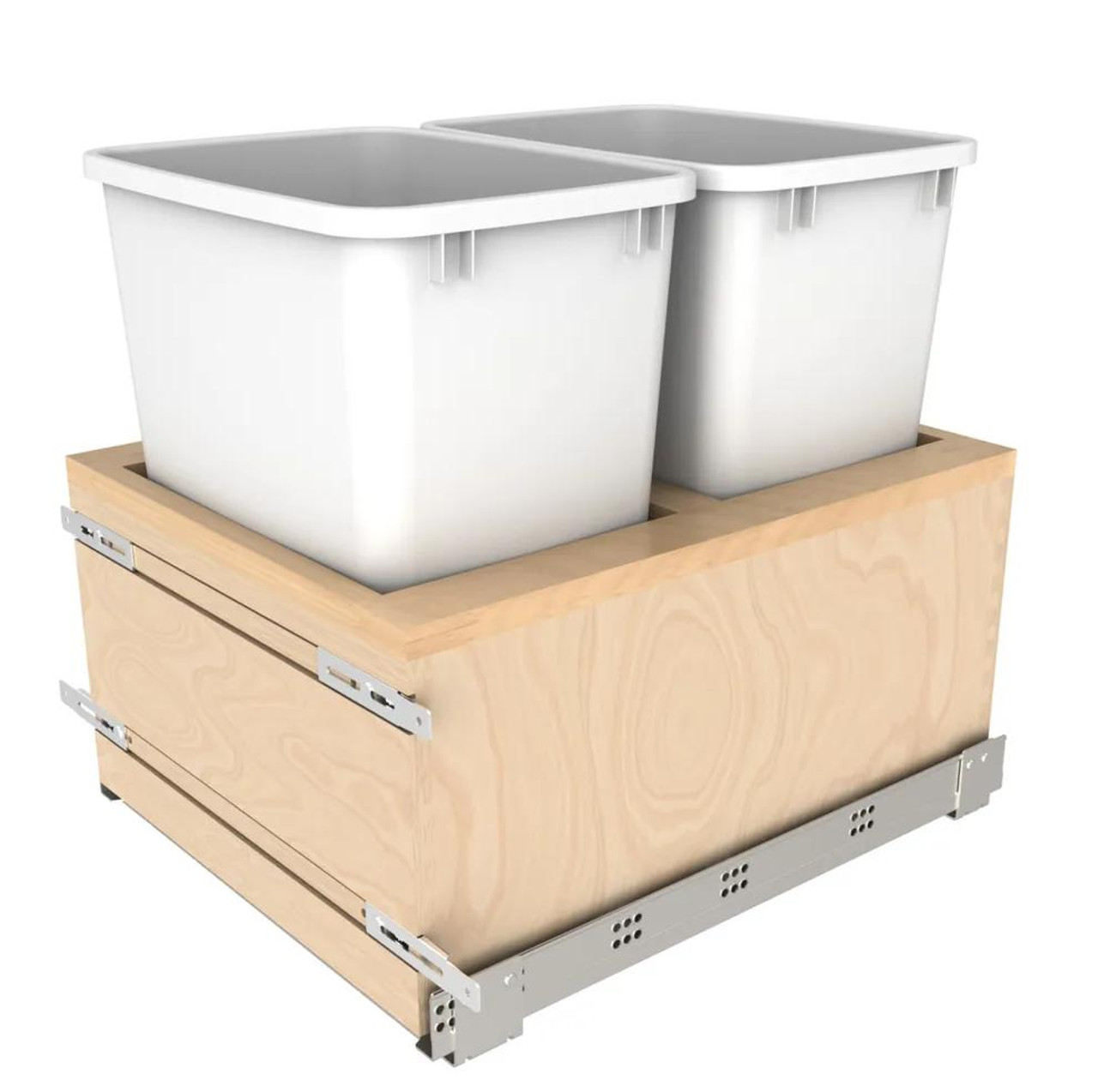  Rev-A-Shelf 35 Quart (2) Container 4VLWCSC Series Waste Container 4VLWCSC-2135DM-2 