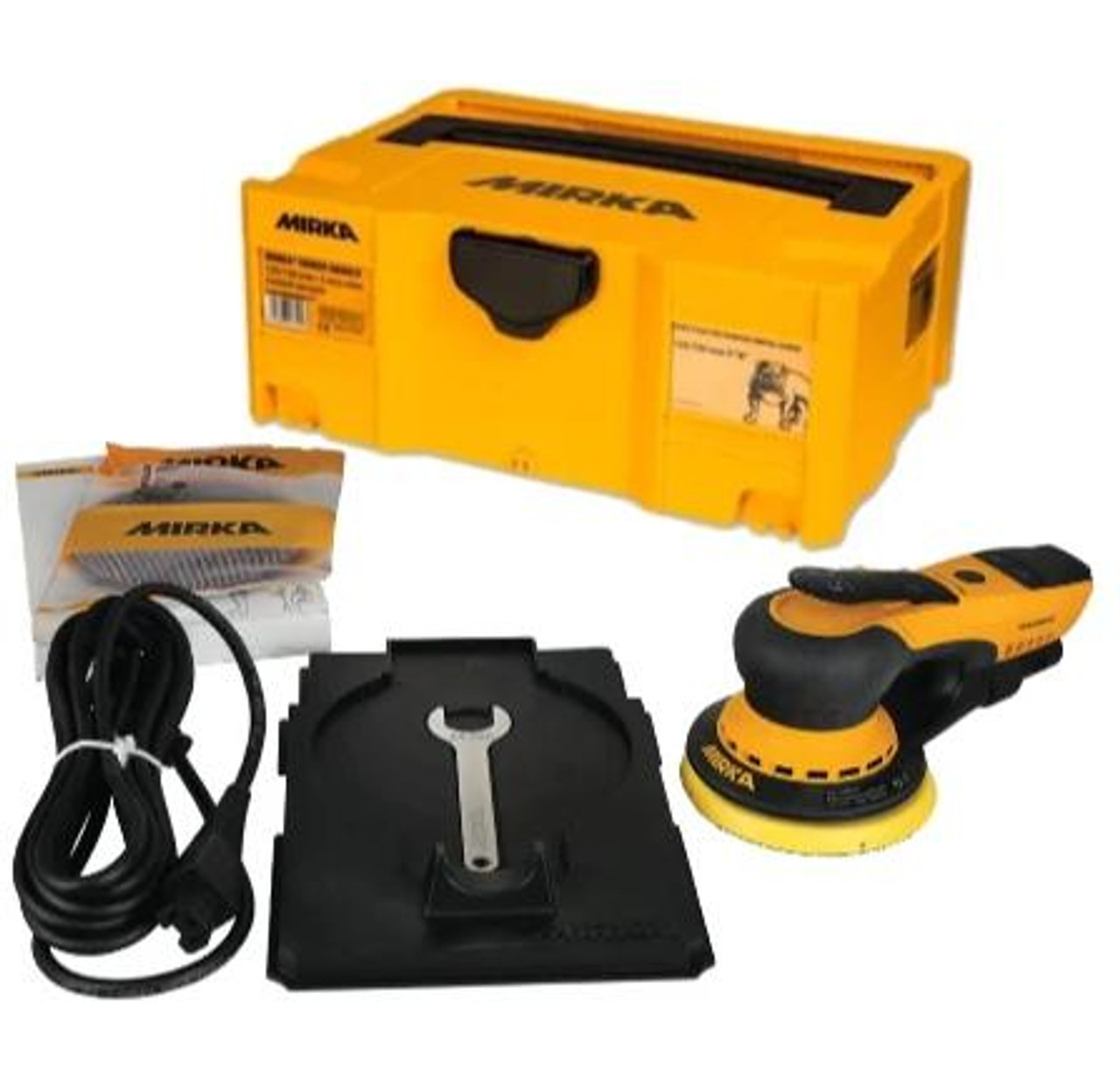 Mirka Tools Mirka® DEROS 550XCV, 5", 5mm orbit, vacuum-ready finishing sander , Plastic Case, Discounted in cart, Free Shipping, No Tax!  Mirka Tools Mirka® DEROS 550XCV, 5", 5mm orbit, vacuum-ready finishing sander , Plastic Case, Discounted in cart, Free Shipping, No Tax!