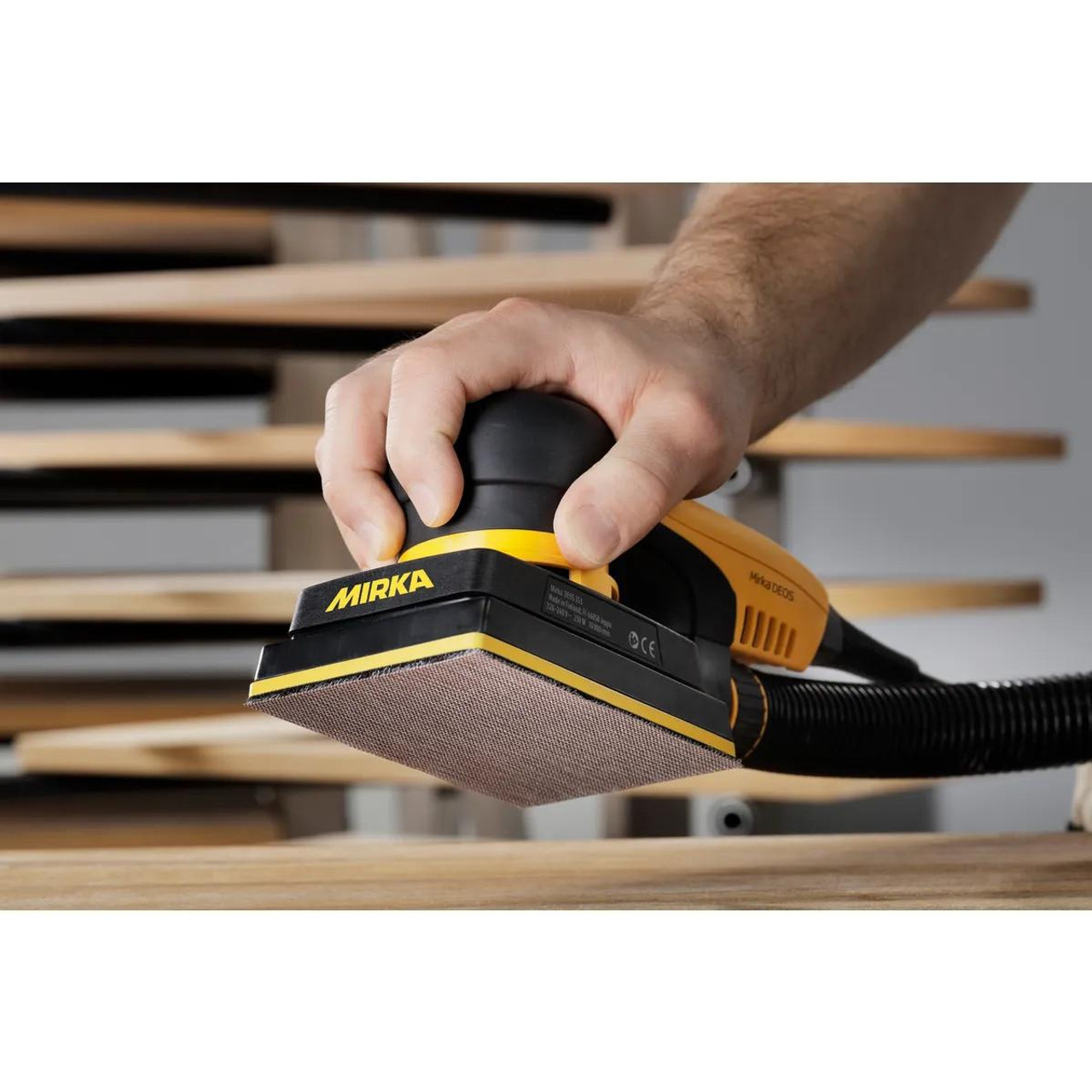 Mirka Tools Mirka 3"x5" DEOS 353X CV, 3mm orbit, sheet sander Discounted in cart, Free Shipping, No Tax!  Mirka Tools Mirka 3"x5" DEOS 353X CV, 3mm orbit, sheet sander Discounted in cart, Free Shipping, No Tax!