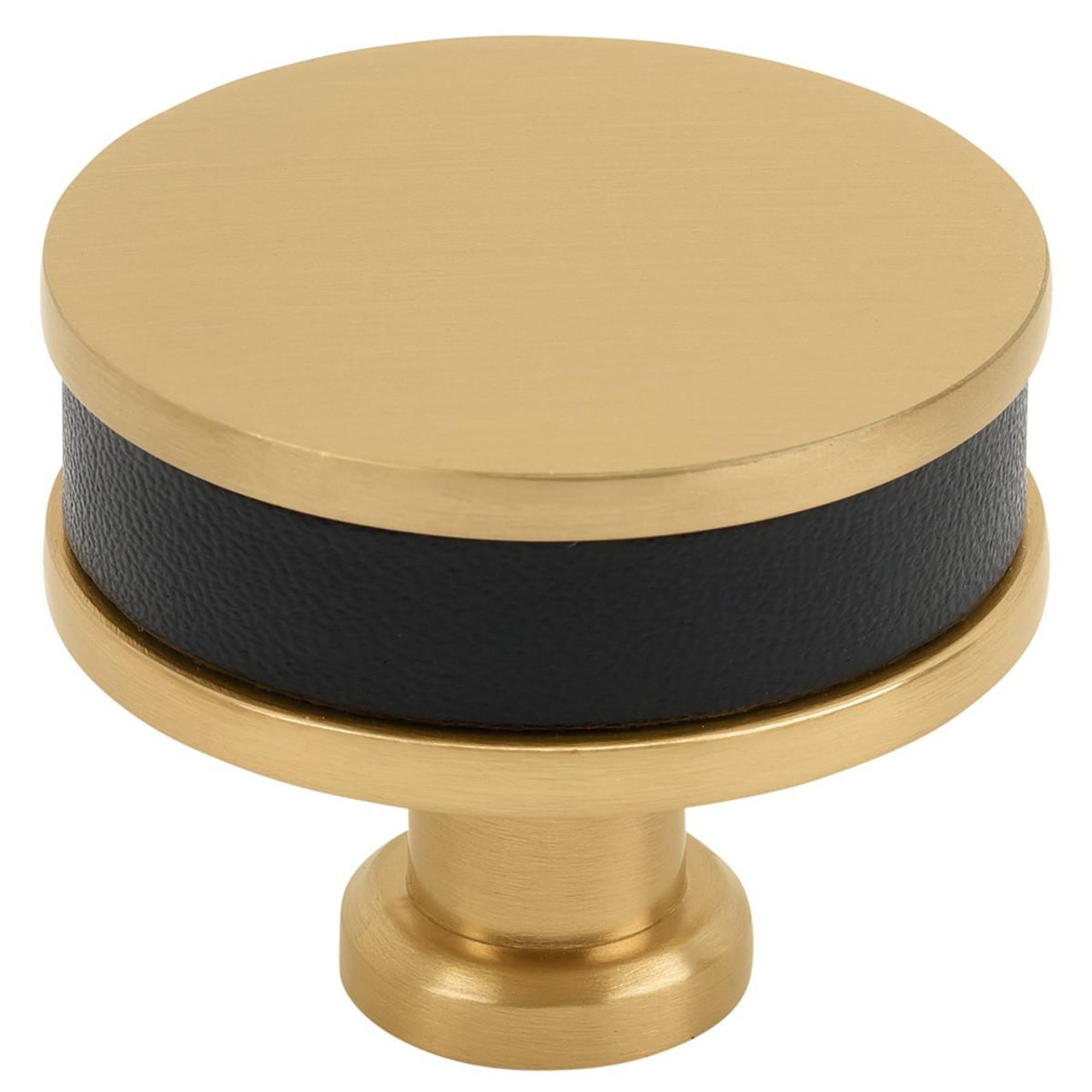  Amerock Fairlane 1-1/2 inch (38mm) Diameter Knob with Stiched Leather BP37536x 