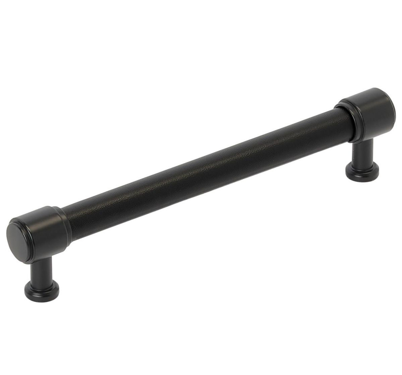  Amerock Fairlane 6-5/16 inch (160mm) Center-to-Center Pull with Stiched Leather BP37539 