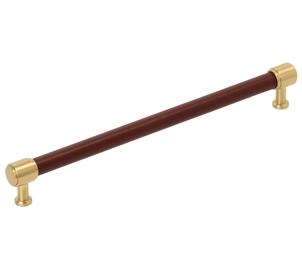  Amerock Fairlane 10-1/16 inch (256mm) Center-to-Center Pull with Stiched Leather BP37542 