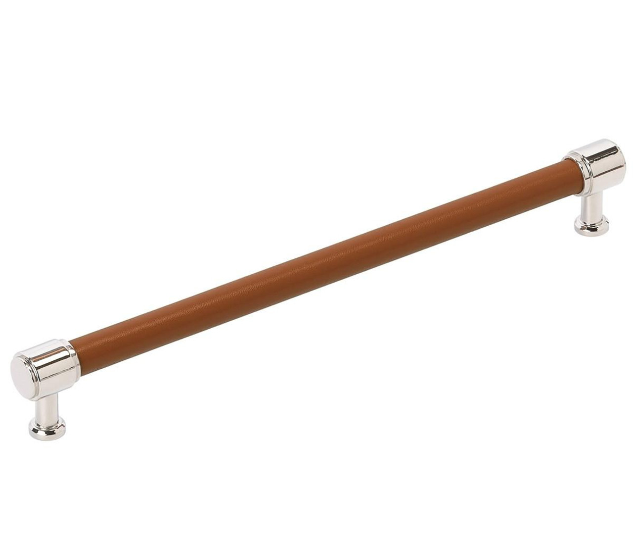  Amerock Fairlane 10-1/16 inch (256mm) Center-to-Center Pull with Stiched Leather BP37542 