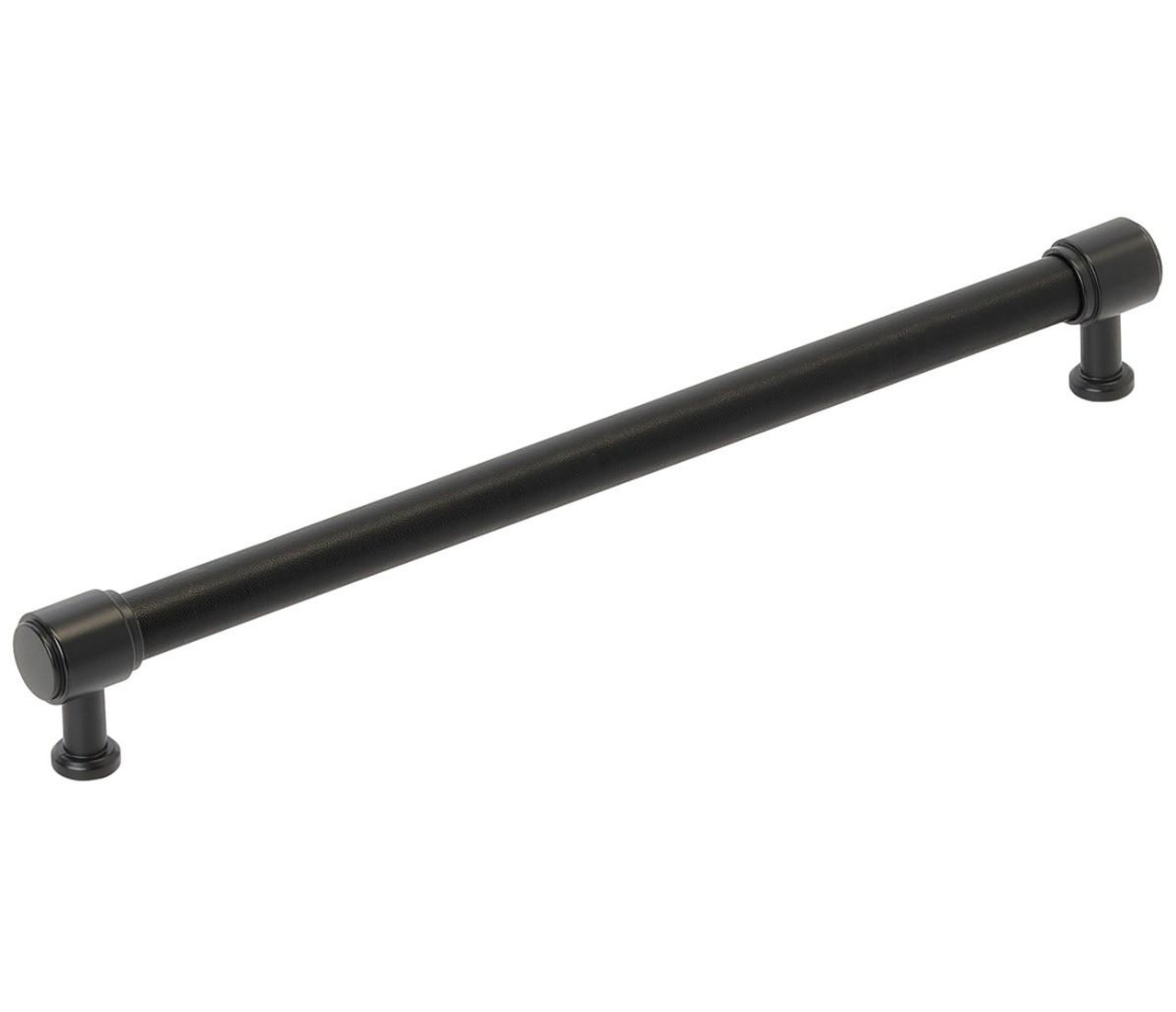  Amerock Fairlane 10-1/16 inch (256mm) Center-to-Center Pull with Stiched Leather BP37542 