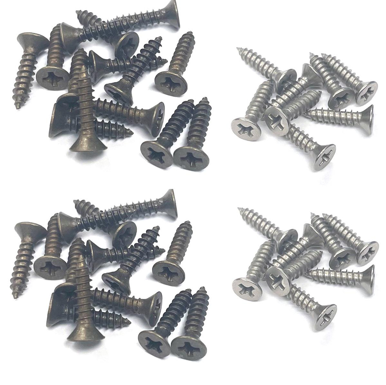  Amerock Flat Head Phillips Head Cabinet Hinge Screws #6 X 5/8" CM92657 