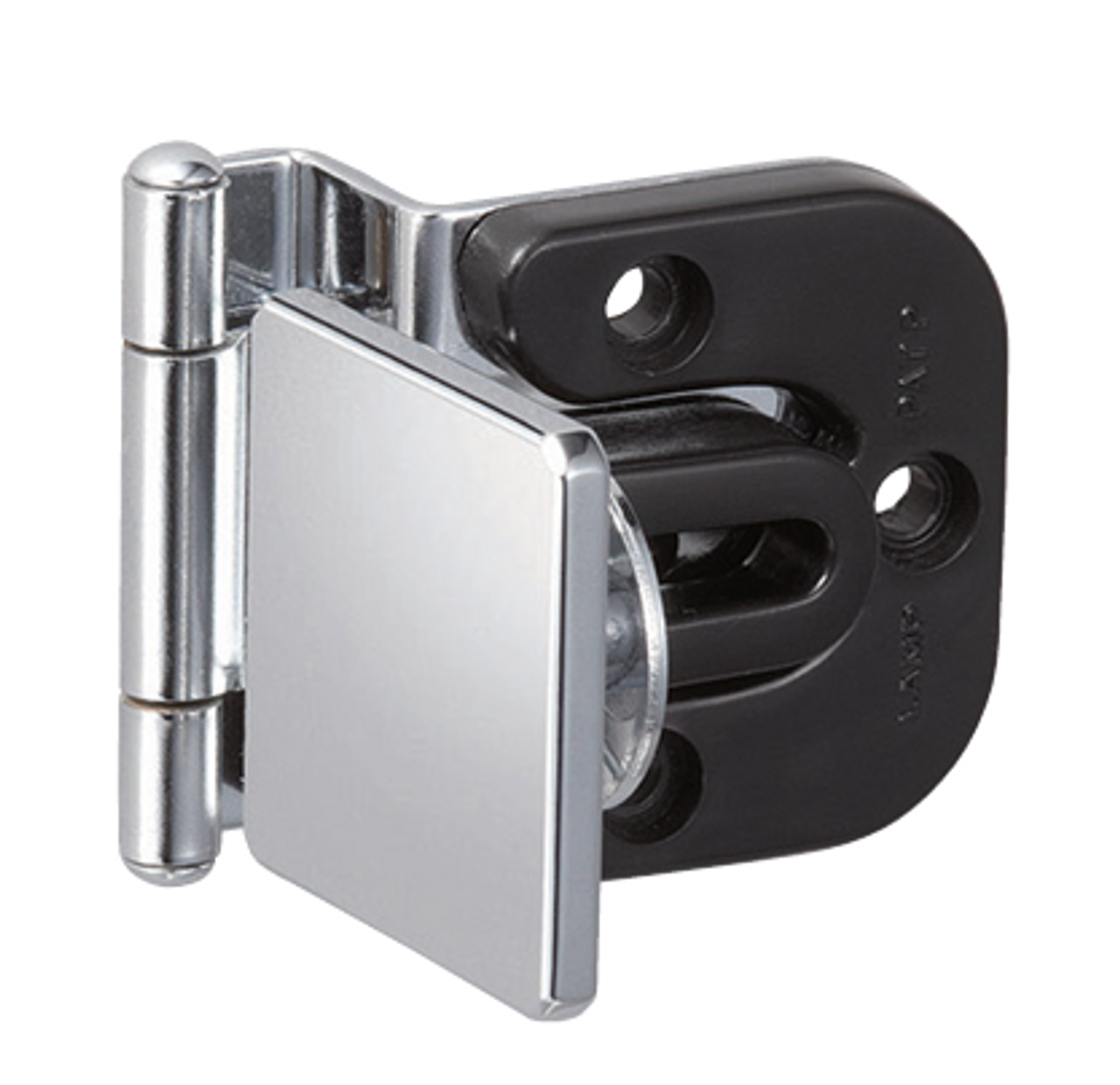Sugatsune GHC-34-8CR-K Half Overlay GLASS DOOR HINGE Square Plate