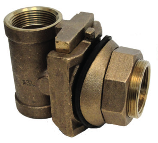 PT825NL 1-1/4" Pitless Adapter NO-LEAD 2000LB MAX LOAD SLIDE STOP STYLE IS TOP LOAD