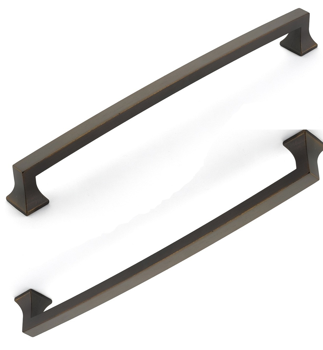 Schaub Menlo Park Arched 15" BACK TO BACK PAIR Appliance Pulls (381mm) Center to Center Pulls