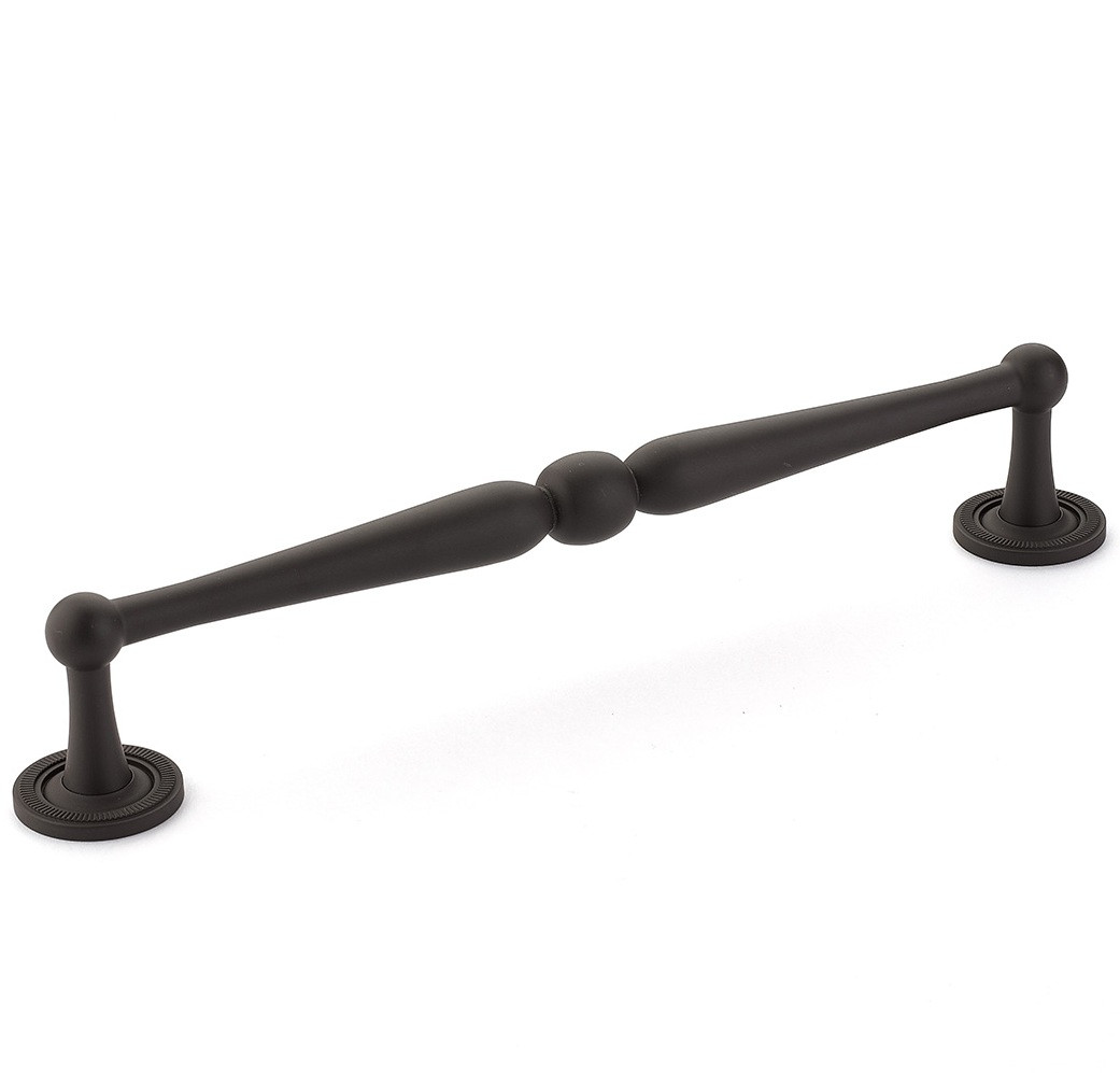 Schaub Atherton 4" Center to Center Pulls with  Plain and Knurled Footplates