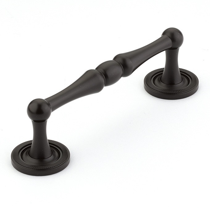 Schaub Atherton 4" Center to Center Pulls with Plain and Knurled Footplates