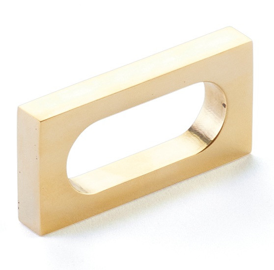 Schaub Cafe Pull Modern Oval Slot 2" Center to Center