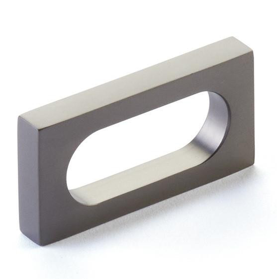  Schaub Cafe Pull Modern Oval Slot 2" Center to Center 