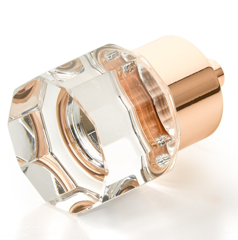 Schaub City Lights 55 Series 1-1/8" Diameter Cylindrical Faceted Glass Cabinet Knobs