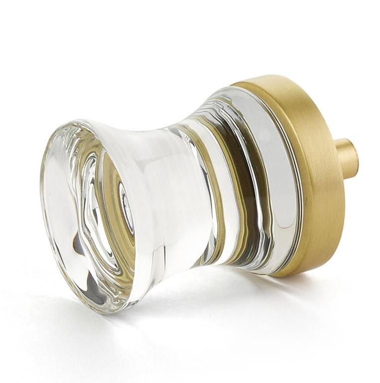  Schaub City Lights 76 Series 1-1/8" Diameter Concave Glass Cabinet Knobs 