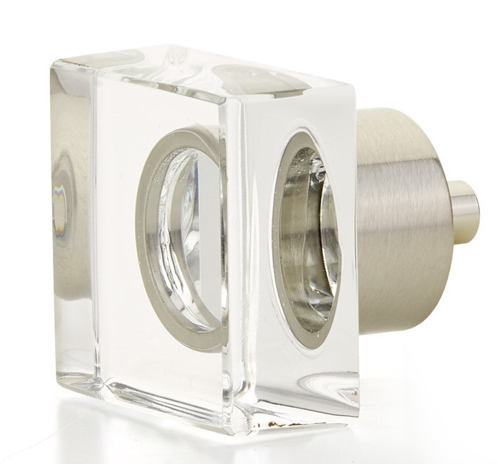 Schaub City Lights 57 Series 1-1/4" Square Glass Cabinet Knobs