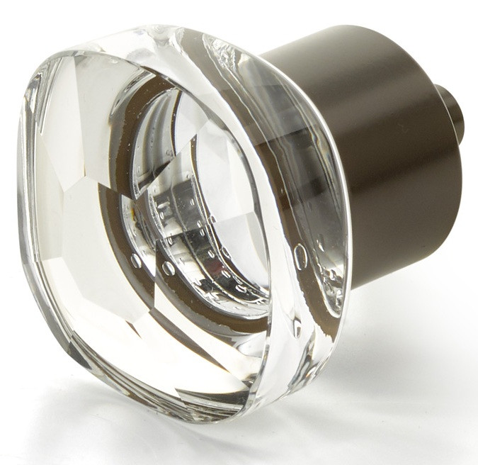 Schaub City Lights 61 Series 1-1/4" Soft Square Glass Cabinet Knobs