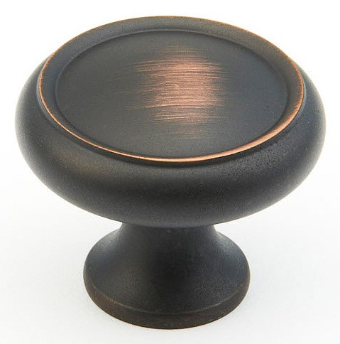 Schaub Country and Traditional 1-1/4" Diameter Rimmed Round Knobs