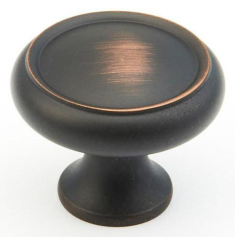  Schaub Country and Traditional 1-1/4" Diameter Rimmed Round Knobs 